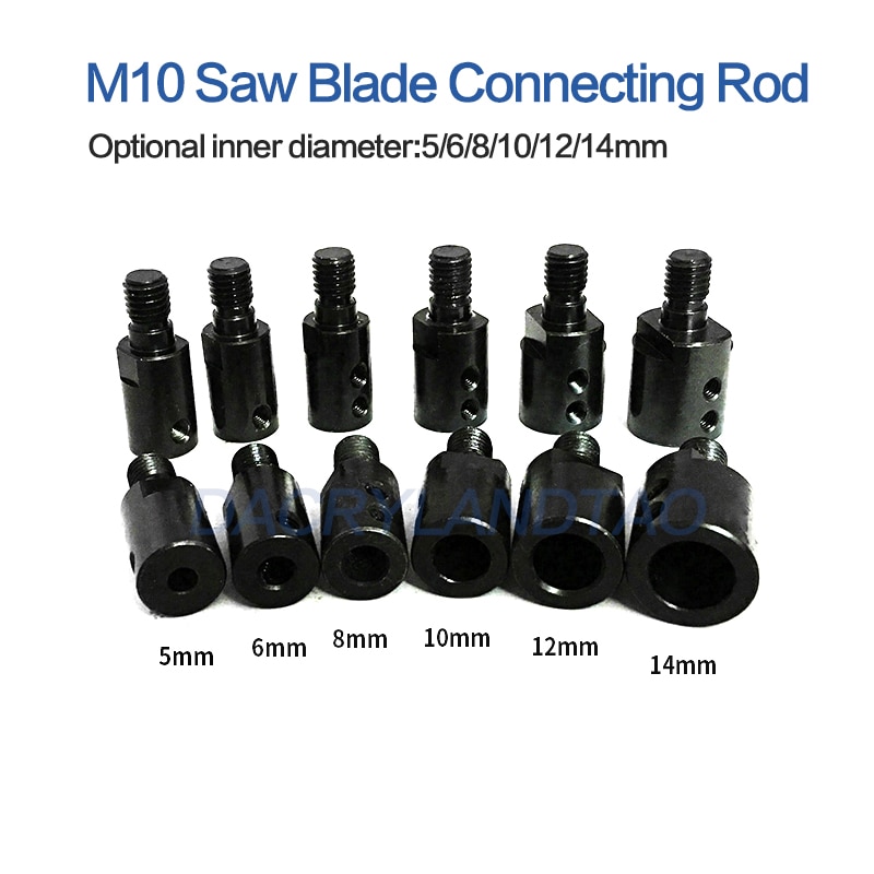 M10 Saw blade connecting rod shaft angle grinder accessories table saw grinder shaft coupling 5mm/6mm/8mm/10mm/12mm /14mm