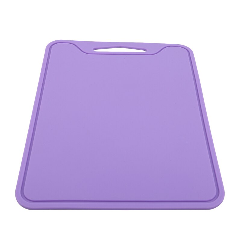 Tabla de corte de silicona Flexible de grado alimenticio tabla de corte para Cocina Casera tabla de corte de verduras herramienta de cocina: purple