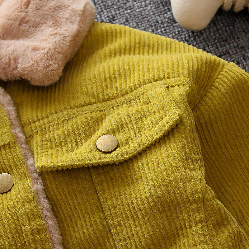 Baby Kleding 0-3 Jaar Oude Kinderen Herfst En Winter Jassen, baby Jongens En Meisjes Plus Fluwelen Dikke Jas, Baby Warm Jas