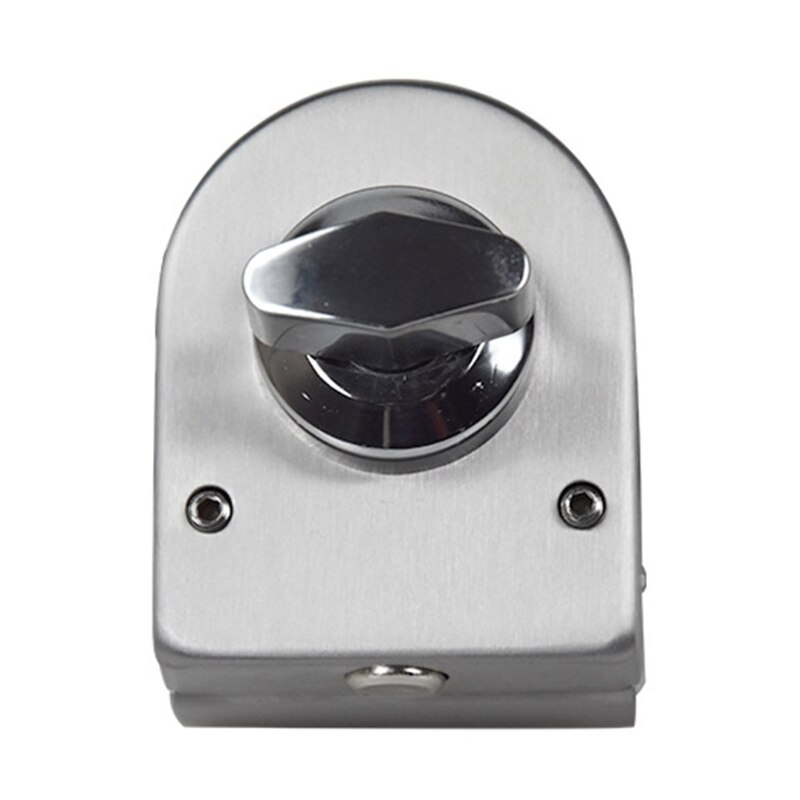 Stainless Steel Glass Door Lock Floor Latch Lock Bolt Ground Lock for Bathroom Toilet Shop Glass Doors