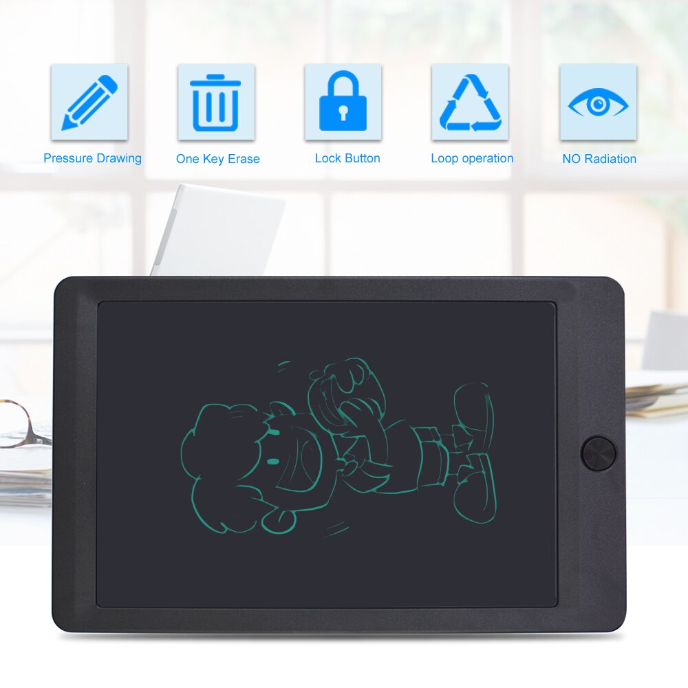 CHIPAL 10-Inch LCD Writing Tablet - Paperless Drawing Pad with Stylus Pen & One-Click Cleaner