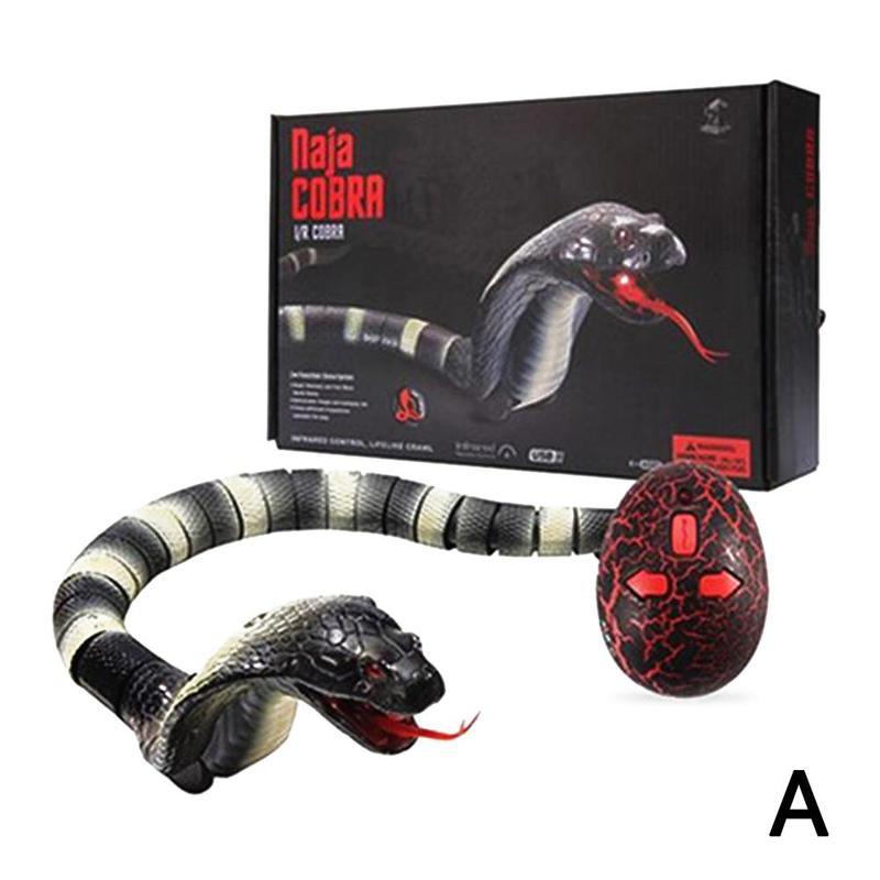 Jouet serpent télécommandé à infrarouge, tour électrique, jouet de Simulation, Animal Cobra, Spoof Cobra, modèle P0S9: Default Title