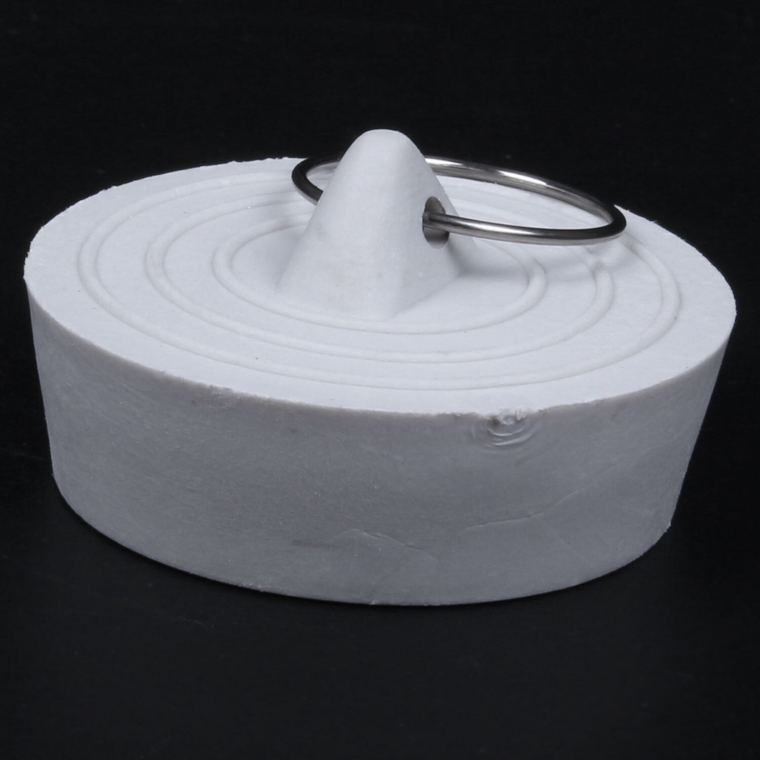 Rubber Bathtub Sink Wash Basin Plug Stopper--Off-White