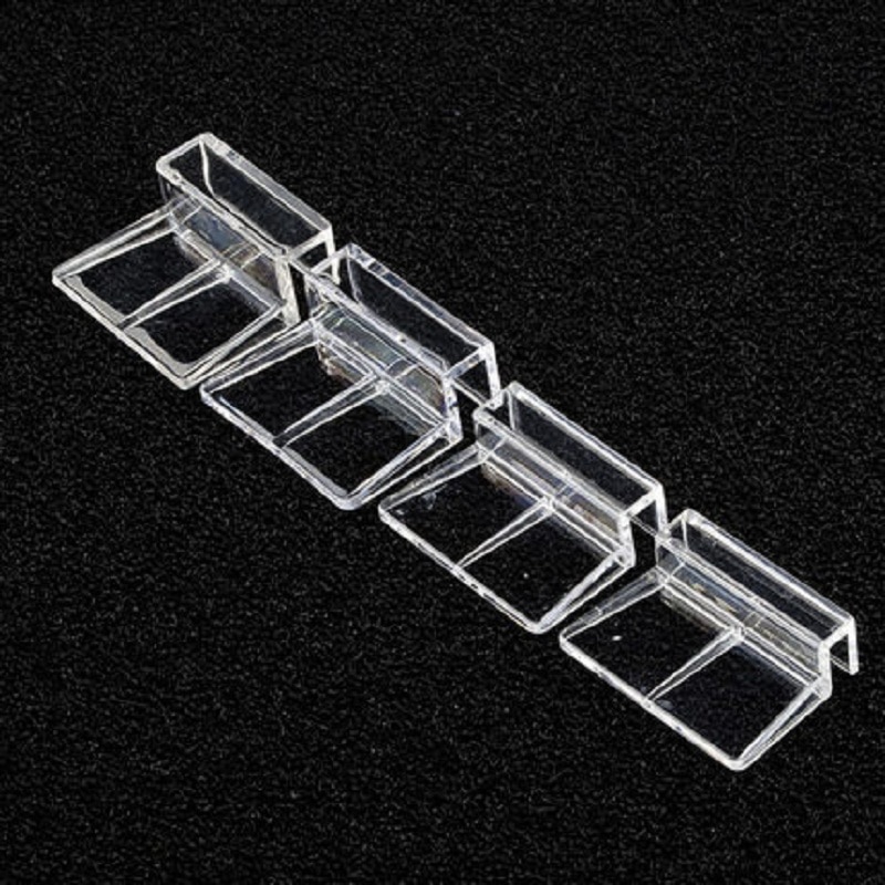 Suporte fixo para aquário 6/8/10/12, tampa de vidro acrílica para tanque de peixes, suporte para lâmpada com filtro, cano de prateleira acessório de suporte de rack