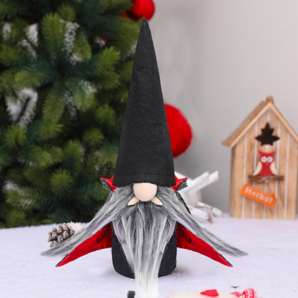 Christmas Faceless Black Gnome Santa Xmas Tree Hanging Ornament Doll Decoration For Home Pendant Ornaments Party Supplies