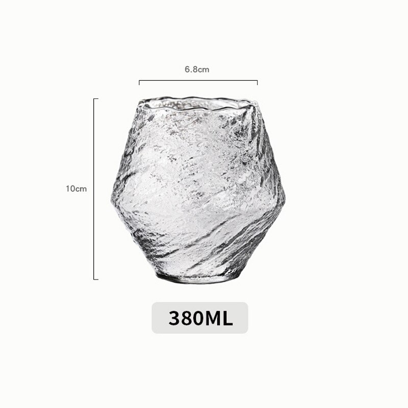 Japansk hammer kop cocktail glas whisky te kaffe vand brandy vodka krus diamant krystal glas kopper gennemsigtige snapseglas