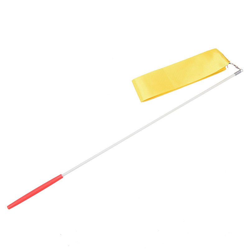 2/4 Meter Professionele Gym Linten Dance Lint Ritmische Gymnastiek Kunst Ballet Streamer: 4M Yellow