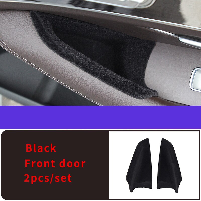 Door storage box for Mercedes gle w167 gls w167 x167 gle carbon gle gle 350/amg 450 500e amg ixterior accessories: black front 2pcs