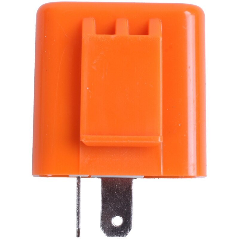 2 Pin Car Moto LED Indicator Speed Adjustable Relay turn light Flasher Orange