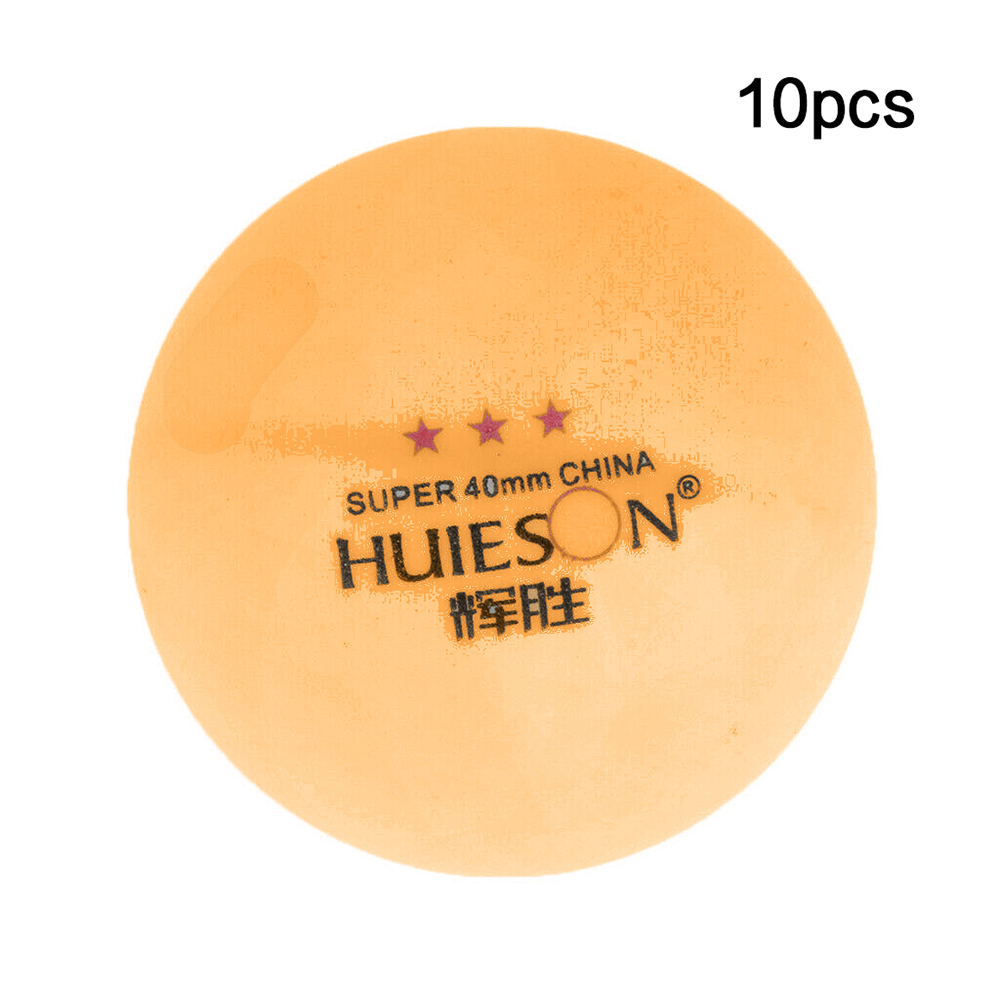 10 stk 3- stjernede bordtennisbolde 40mm bordtennisbolde træning bordtennisbold: Orange