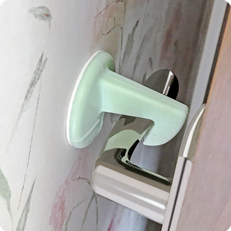 1pcs Auto-adesivo In Silicone Anti-Collisione Pad Porta di Casa Fermacorda E Ganci Da Parete Protezioni Pad Maniglia Della Porta di Blocco Del Bambino barretta di Protezione
