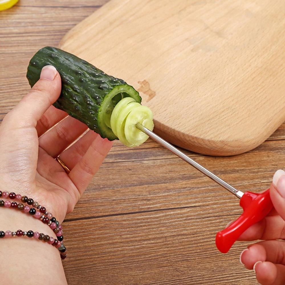 Kitchen Accessories Manual Roller Spiral Slicer Radish Potato Tools Vegetable Spiral Cutter Kitchen Fruit Carving Tools