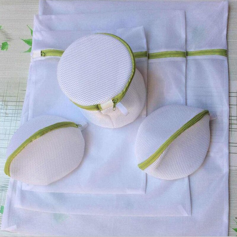 6pcs/set Laundry Bag Drawstring Bra Underwear Products Laundry Bags Useful Mesh Net Bra Wash Bag Zipper Laundry Bag