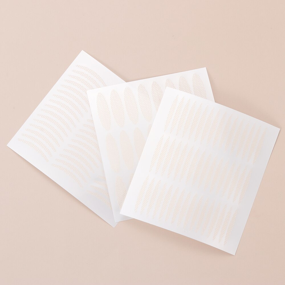 240Pcs Zelfklevende Dubbele Vouw Ooglid Sticker Kant Fiber Onzichtbare Ooglid Mesh Tape Transparante Magic Grote Ogen makeup Tools