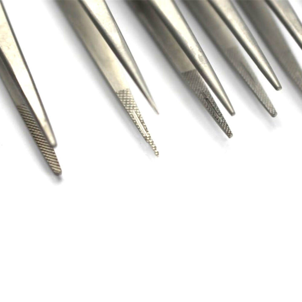 1pcs Diamond tweezers with grooved tips gemstone tweezer medium tip stainless