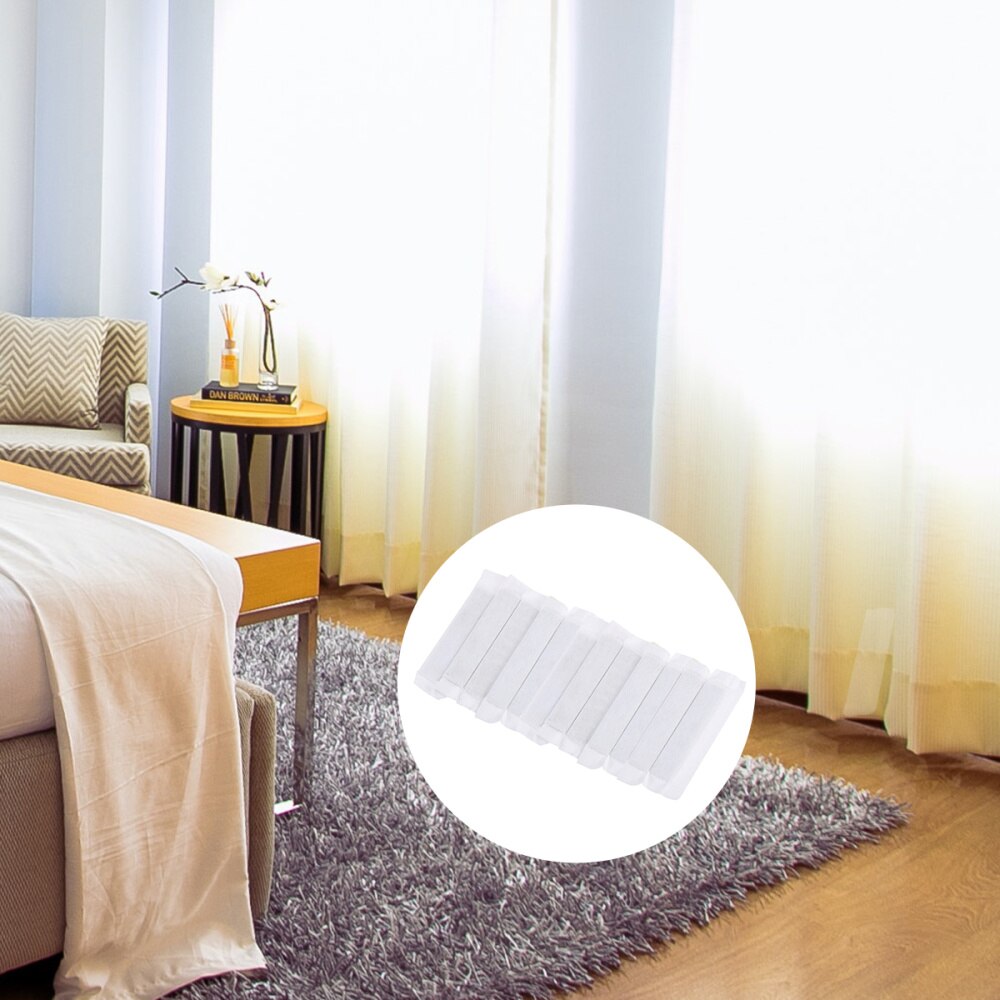 12 PCS 20g Drapery Weights Rectangle Covered Lead Weight For Window Curtain Curtain Weight Non-Woven Lead Pendant: White 2