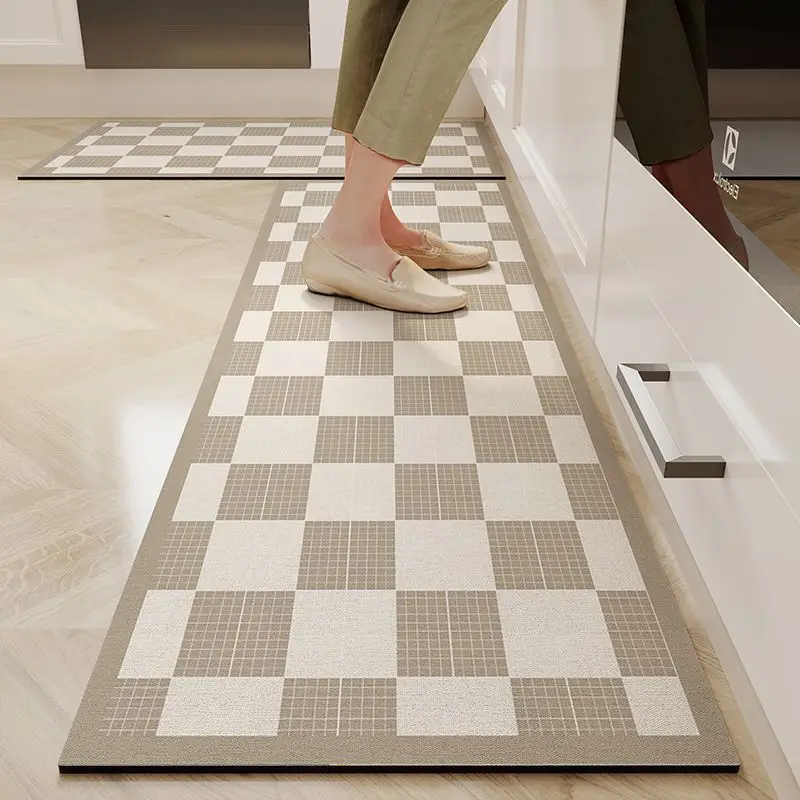 Super Absorbent Mat Kitchen Table Mat Diatomaceous Mud Absorbent Quick Drying Anti Slip Anti Fall Anti Oil Stain Floor Mat: 800MMx800MM / WHITE