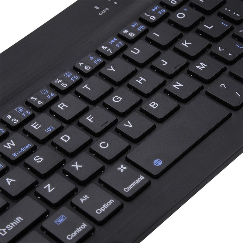 10 Inch Mini Wireless Bluetooth 3.0 Keyboard for iPad Tabs Galaxy IOS Android Windows Tablets Mobile phone Aluminium Russian