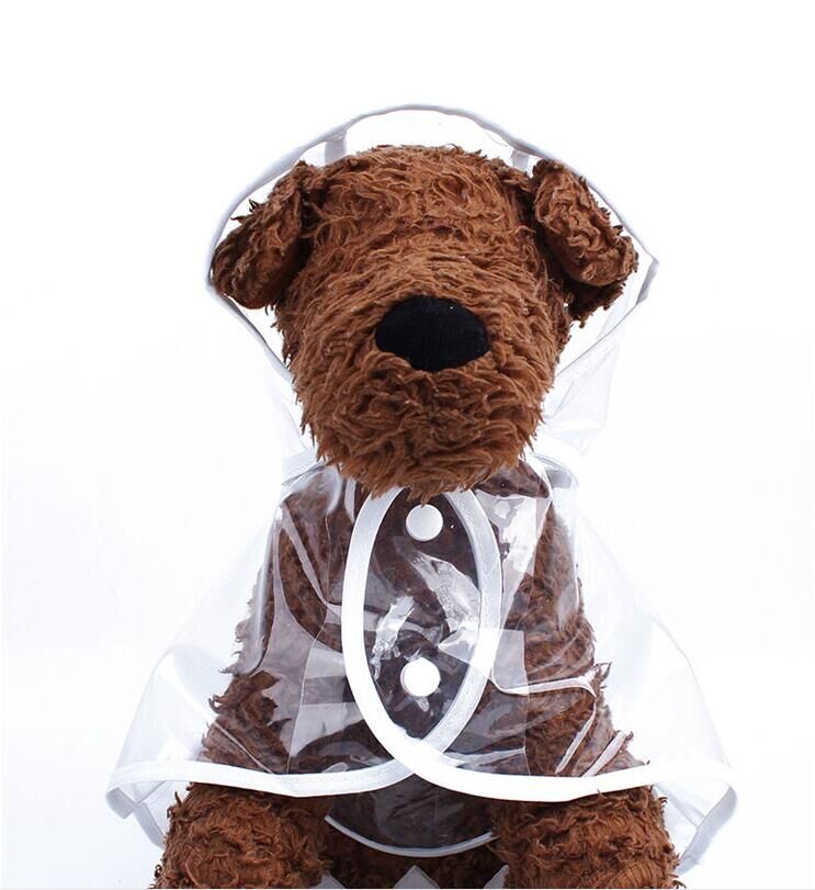 Prodotti per animali domestici impermeabile del cane vestiti cappotto trasparente cane pioggia slicker impermeabile cani tuta tuta abbigliamento per cani XS S M L taglia XL