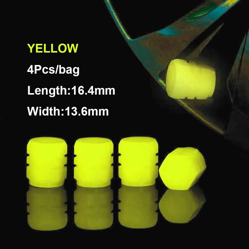 Tapas de válvula luminosas fluorescentes, verdes, azules, brillantes, para coche, motocicleta, rueda de bicicleta, estilo, cubo de neumático, decoración automática: Castaño