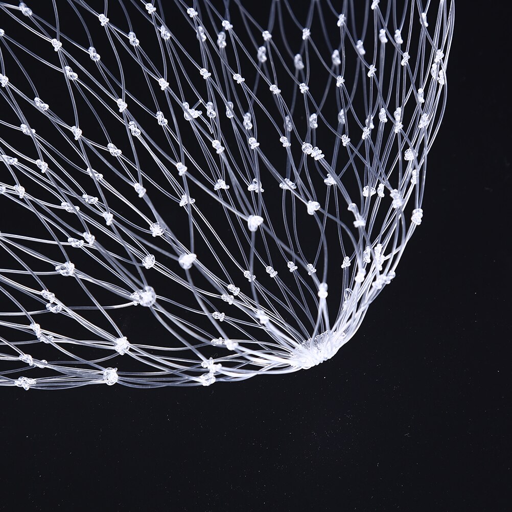 Nylon fish line Fishing Net Rhombus Mesh Hole Net Collapsible Fishing ToolsSizes Mesh Hole Net Collapsible Fishing Tools