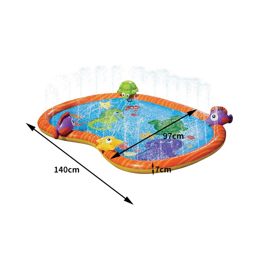 170/140/100cm Kids Inflatable Water spray pad Round Water Splash Play Pool Playing Sprinkler Mat Yard Outdoor Fun Swimming Pools: 140cm