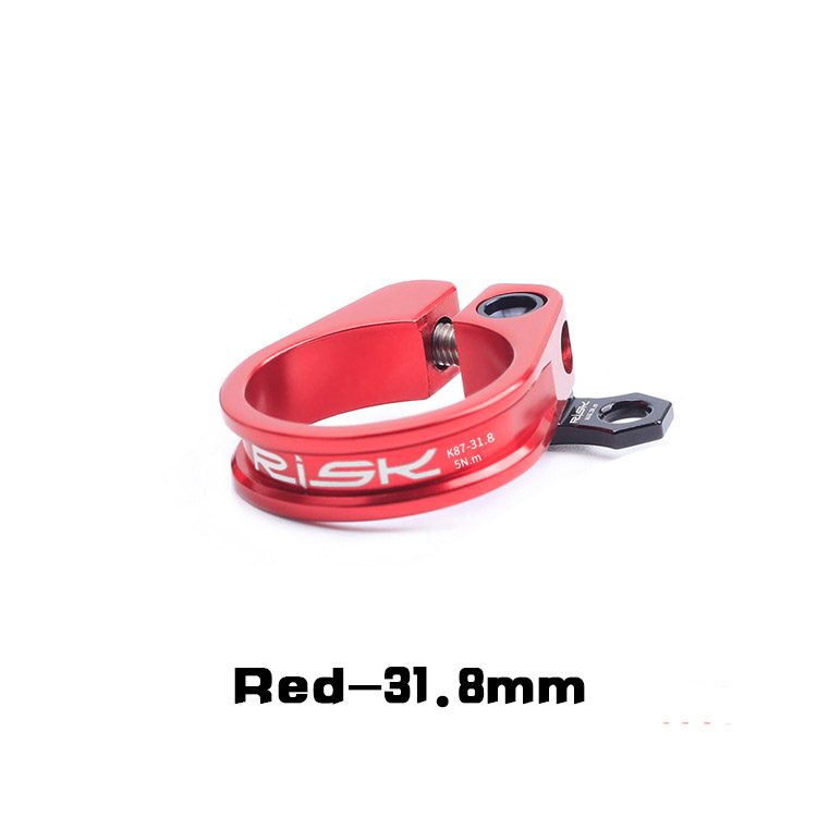 Selim da bicicleta braçadeiras k87 liga de alumínio 31.8/34.9mm ultraleve bloqueio mountain road bike clip: YELLOW