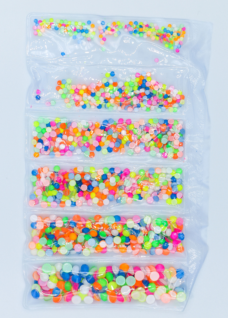 Mezcla luminosa fluorescente SS6-SS20, diamantes de imitación de neón sin fijación por calor, decoraciones eléctricas noctilucentes para decoración de uñas