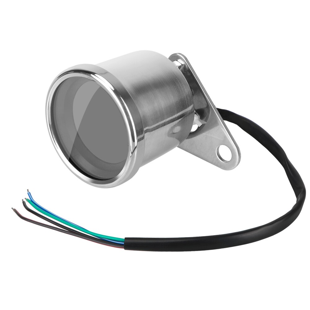 Digital Motorcycle Speedometer Replacement Tachometer Indicator Odometer Retro Meter Scooter Moto Accessories LED Decoration: Silver