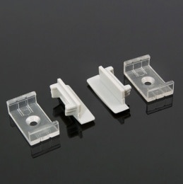 C19 5 Sets 50cm U Shape Recess LED Aluminum Channel System With Diffuse Cover End Caps Aluminum Profile for LED Bar Lights