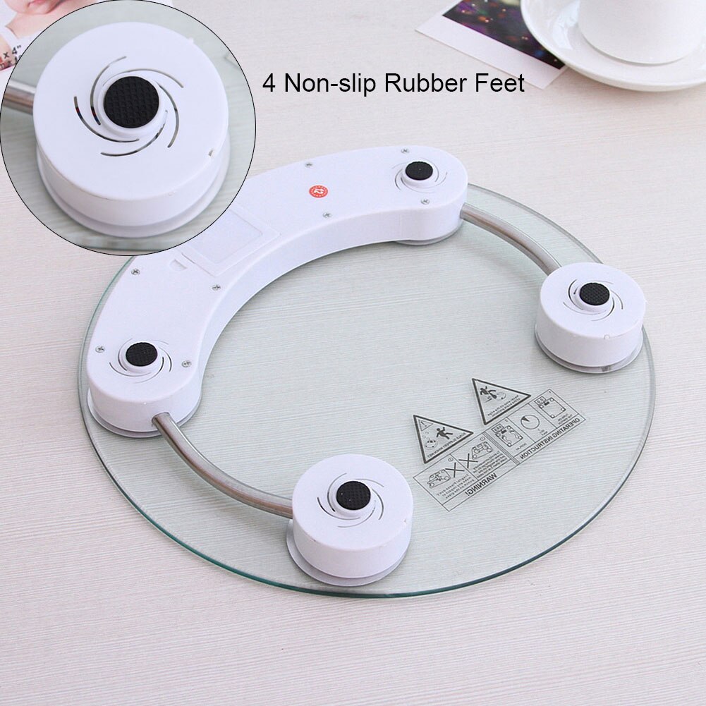 180KG Transparent Digital Human Body Weighing Scale Bathroom Toughened Glass LCD Electric Weighing Scales Personal Health Scale