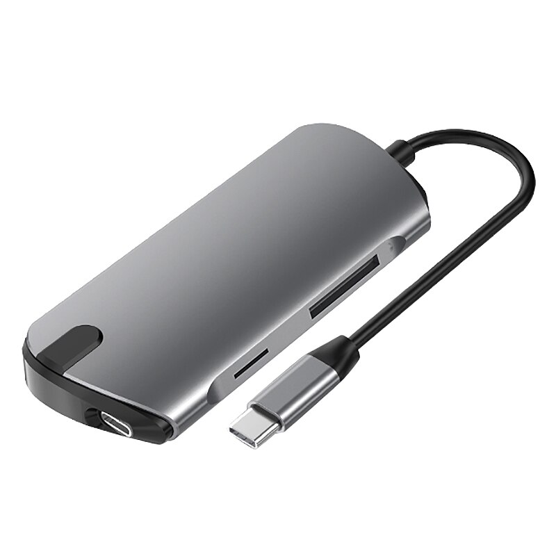 7 in 1 USB C Hub/Tipo C Dati Hub Con 7-Port 4 USB 3.0 + TF + SD + Tipo C PD Porte Smart Hub