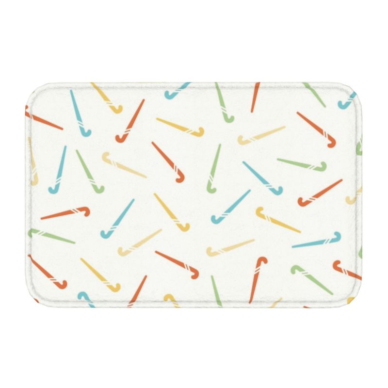 Individuell gestaltete eishockey-herzschlag-fußmatt, rutschfest, für eingangsbereich, küche, Schlecht, wohnzimmer, spielerzimmer, wohnzimmer, fußmatt: Burgund