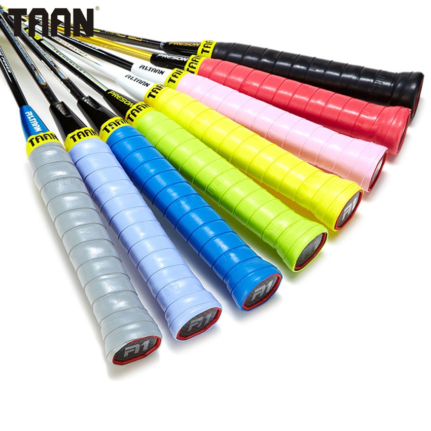 10Pcs/lot TAAN Brand Badminton Overgrip High Stickiness 0.6mm Tennis Sweatband Badminton Accessories TW950