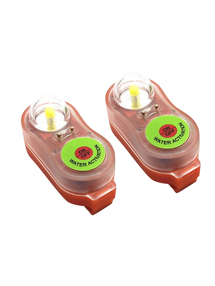 2 Stuks Surfen Reddingsvest Licht Led Lithium Zwemvest Licht Marine Positie Indicator Licht Kano Kajak Self-Verlichting fabulous