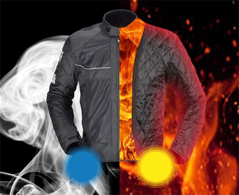 Ghost racing motorjas, winddichte motorjas, volledige beschermende kleding voor motorfietsen, winter motorkleding