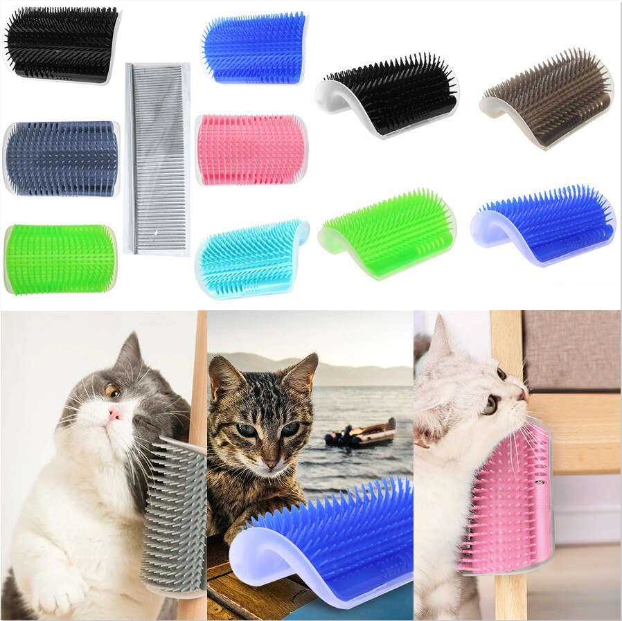 Cats Brush Corner Cat Massage Self Groomer Comb Brush Cat Rubs the Face with a Tickling Comb Cat Product
