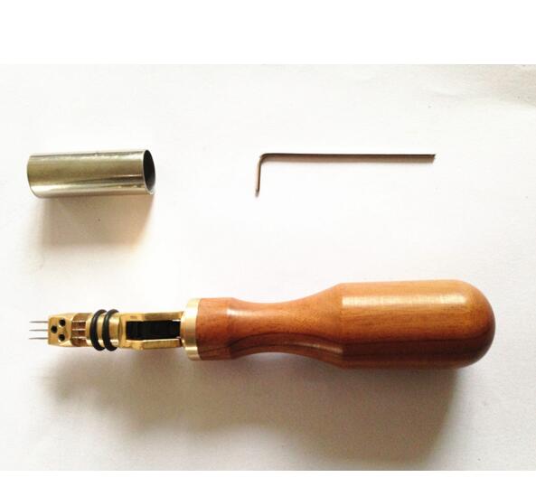 The piano tuning tool The whole sound tools Tuning tool Adjustable Angle mahogany row three needle
