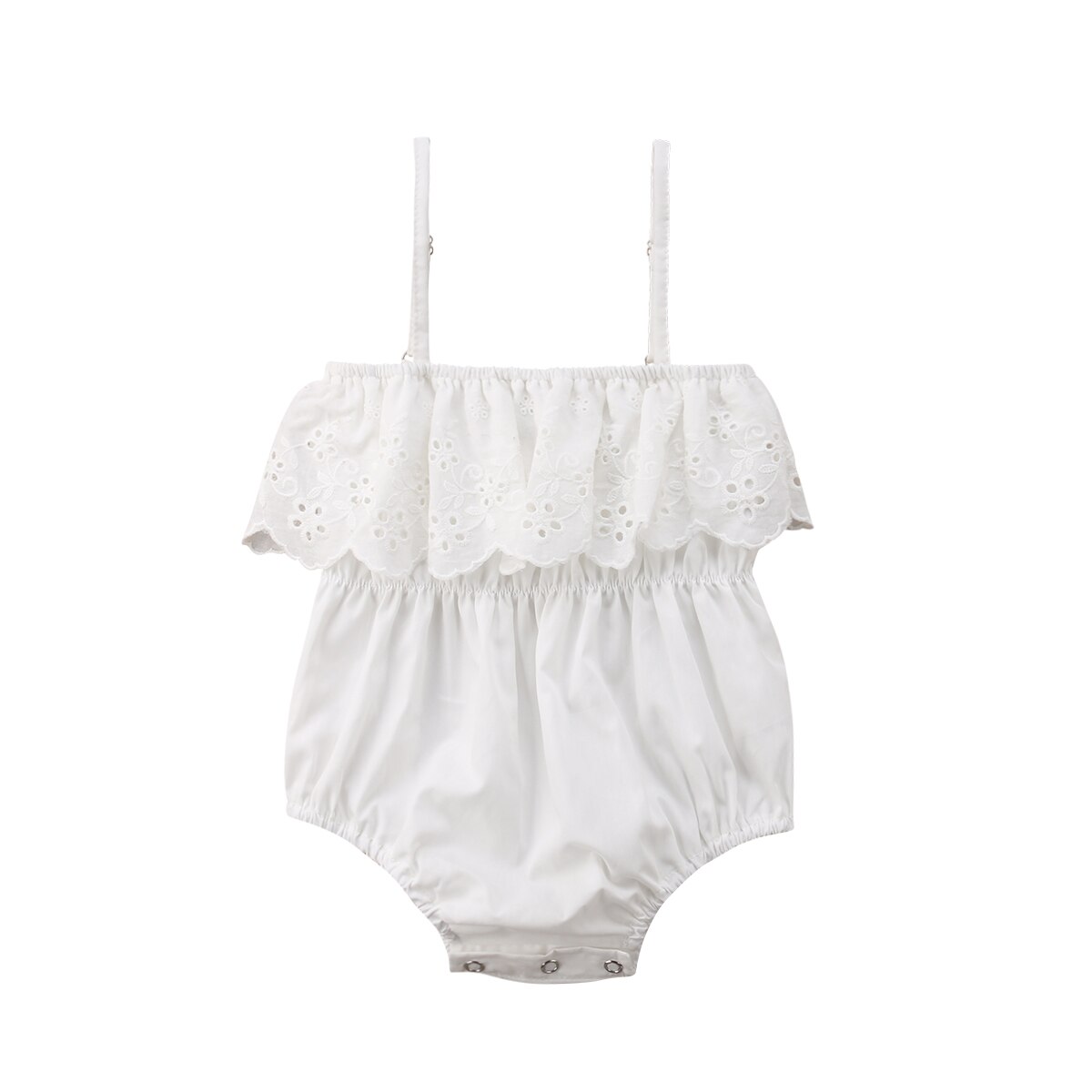Brand Infant Toddler Newborn Baby Girl Swimsuit Lace Sunsuit Outfit Straped Ruffed Crop Solid Clothes