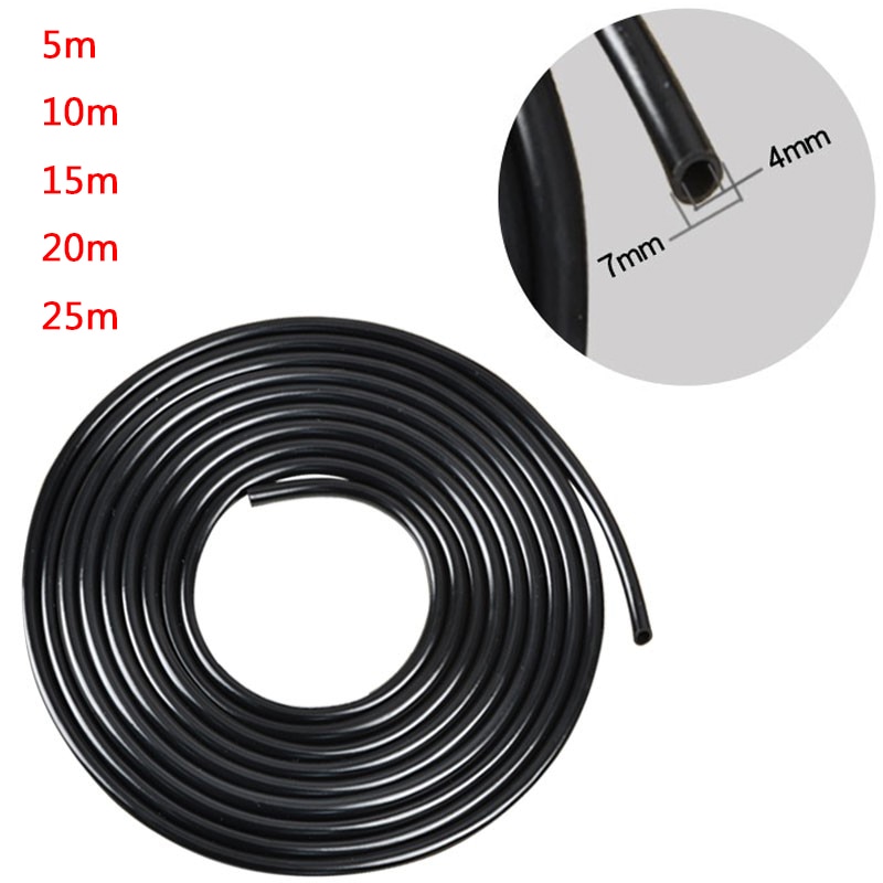 5/10/15/20/25M Drip Irrigation PVC Micro Drip Irrigation Tube Blank Distribution Tubing for Garden Hose Greenhouse