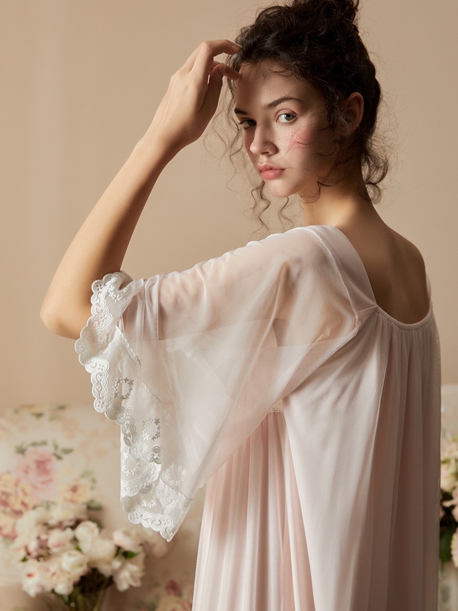 Camisón de China para mujer, ropa de dormir de verano, estilo chino Medieval