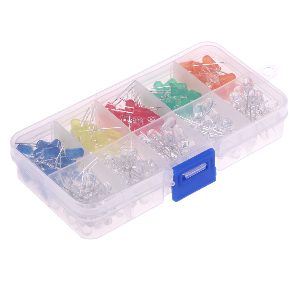 Kit de Diode LED électroluminescente rouge vert bleu jaune Orange 200x5mm pour appareils ménagers électriques 3V 20mA