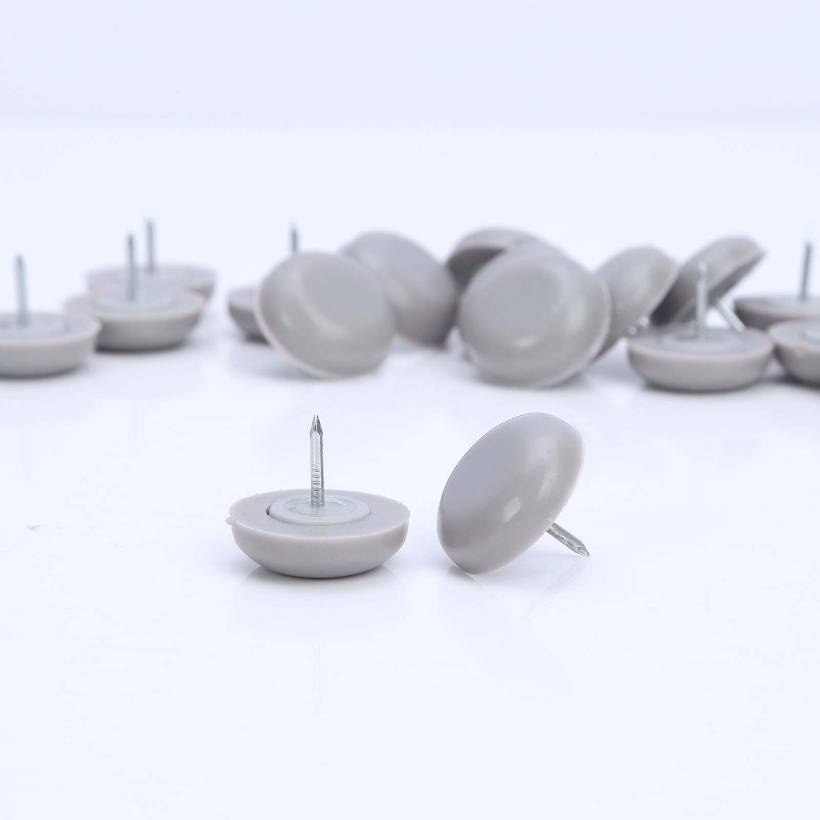 20Pc Rubber Furniture Feet Pad Round Nail-on Slider Glide Pad Floor Protector for Table Chair Sofa Wooden Leg Feet Anti Slip Pad
