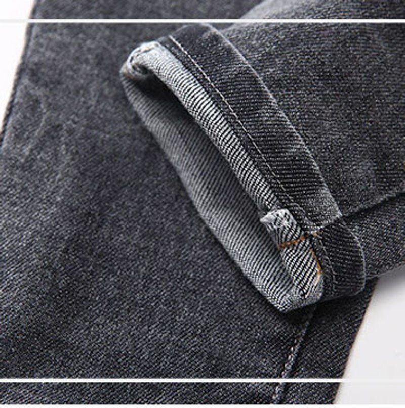 KEAIYOUHUO-pantalones vaqueros ajustados para niños, pantalón vaquero largo de Color oscuro, para otoño e invierno,