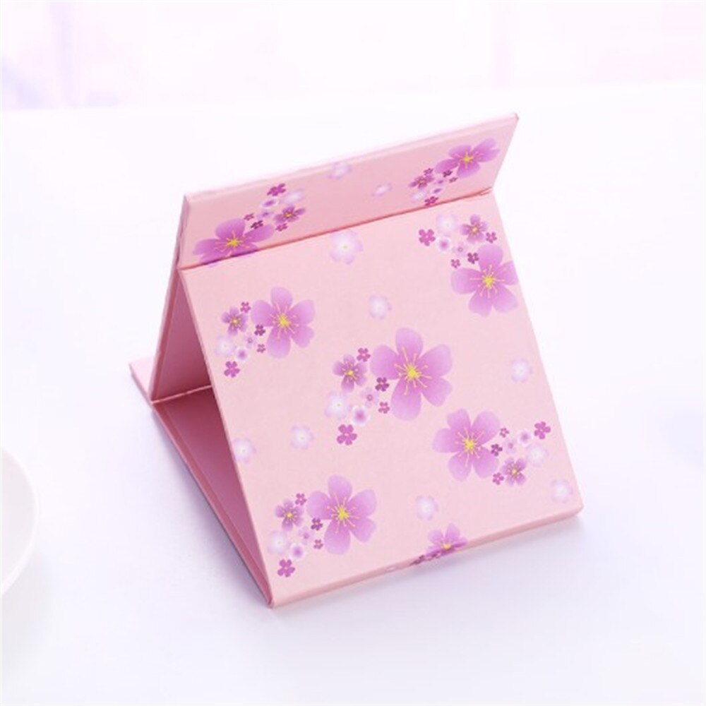Espejo plegable de maquillaje para dormitorio, vestidor de escritorio de libros, bonito espejo grande portátil plegable para estudiantes, espejo plegable de escritorio: Style 3