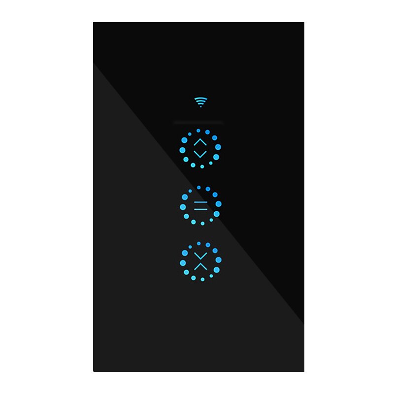 Alexa WiFi Smart Curtain Blind Switchfor Roller Shutter Electric Cutain Motorized Blinds Voice Control Alexa Google Home EU/US: Black US AU  Plug