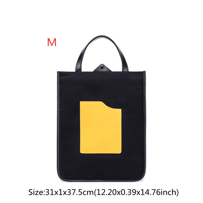 Moda teczki duża pojemność torba na laptopa dokument podróży Ipad Notebook organizator etui Tablet przechowywania ochrony torebka: Black M