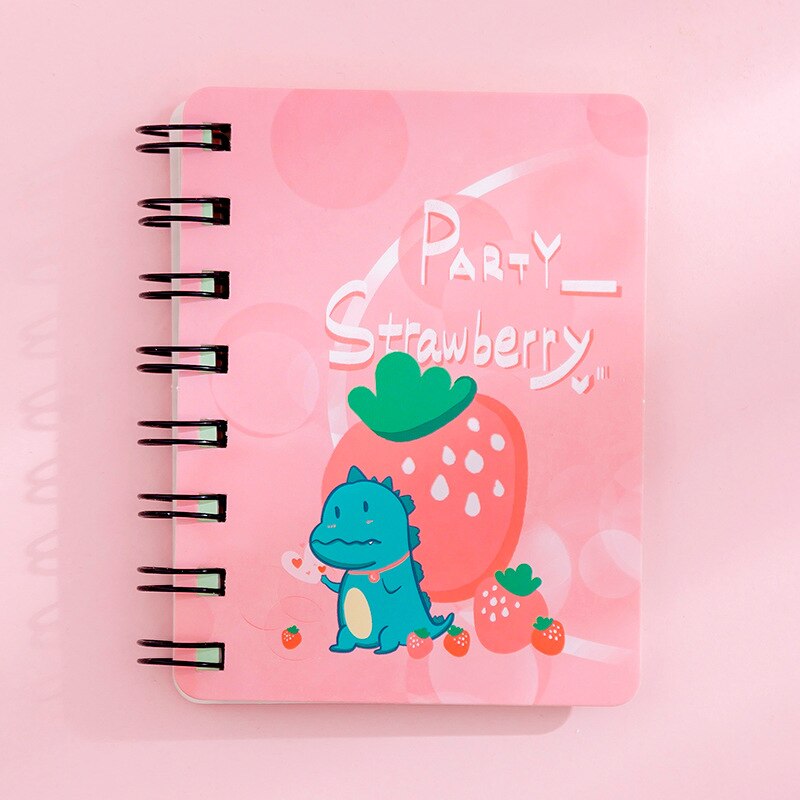 Kawaii planet ringbind skitsebog mini spiral notesbog  a7 dagsorden sød dagbog bog koreansk papirvarer skoleartikler: 14