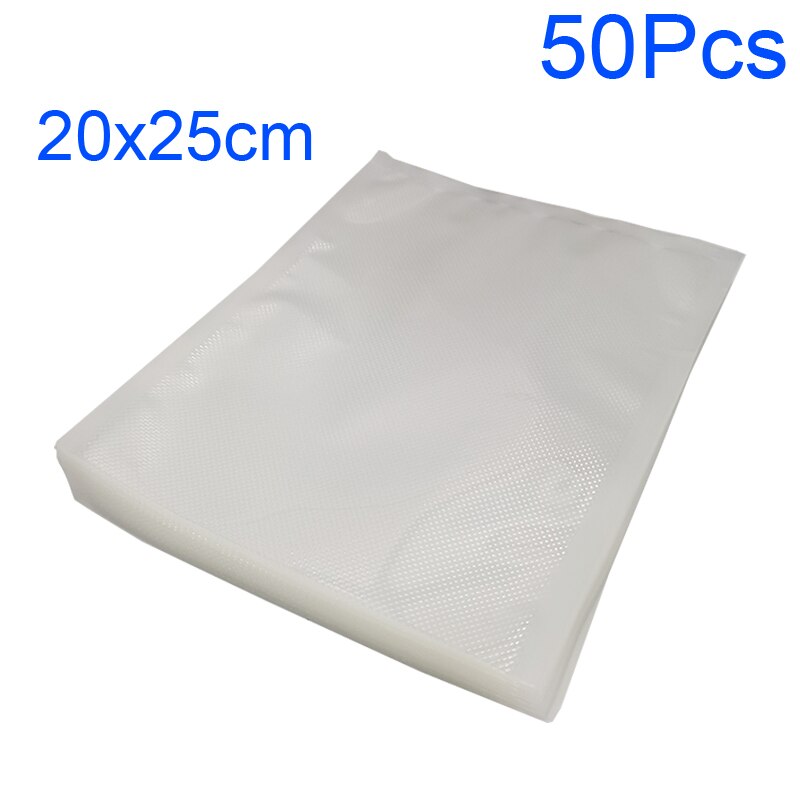 Vacuum Sealer Bags for Food Saver Sealing Machine Plastic Storage Vacuum Bag Kitchen Packer Vacum Bag Dropshippin: 20x25cm 50Pcs