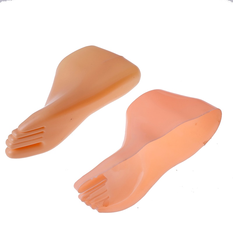 Nu/clair/blanc femme pieds Mannequin modèle pour pied string Style sandale chaussure chaussette affichage 1 paire